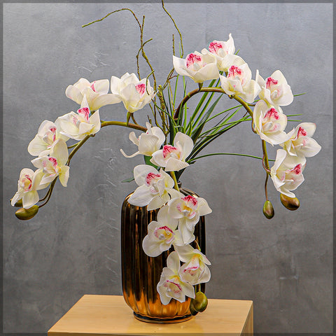 3pcs Artificial Cymbidium Flowers