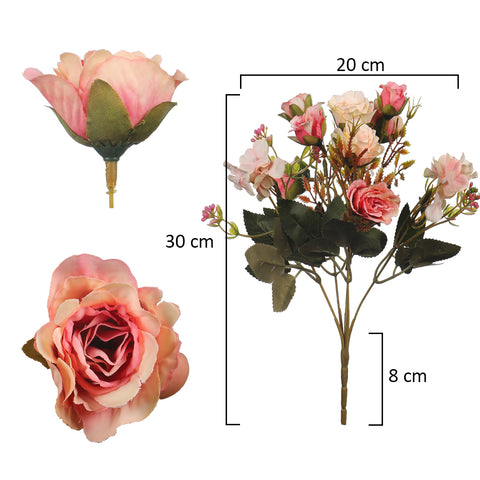 3pcs Artificial Mini Roses