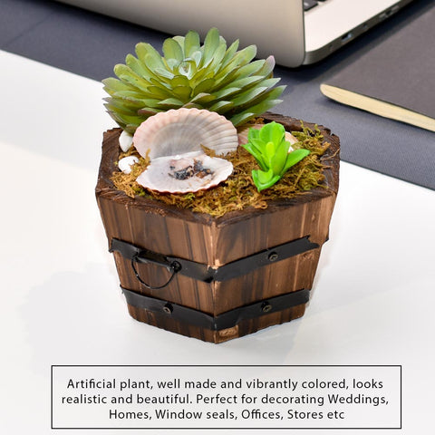 Artificial Potted Succulent Plant