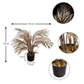 Faux golden palm plant 55cm