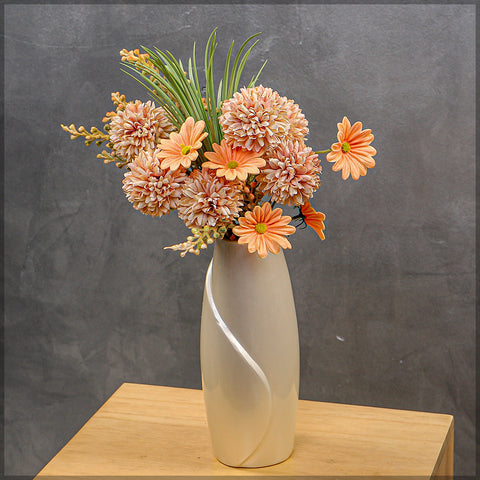 Orange Artificial Daisy Flower Arrangements