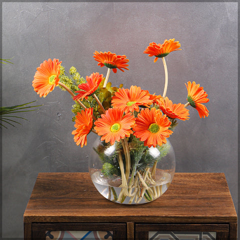 Nearly Natural Gerbera Flower Arrangement