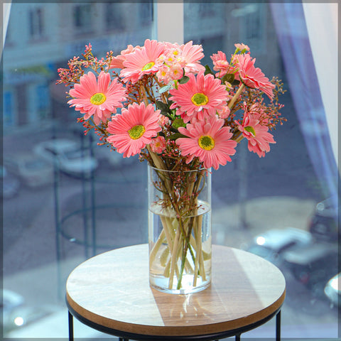 3 bunches Nearly Natural Gerbera Flower