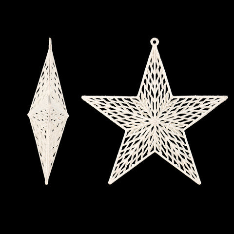 Decorative White Hanging Stars