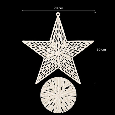 Decorative White Hanging Stars