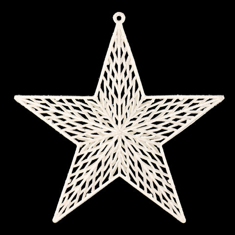 Decorative White Hanging Stars