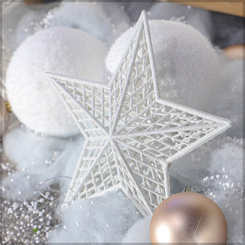 Decorative White Hanging Stars