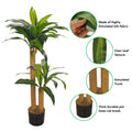 Faux dracaena plant for minimalist interior styling