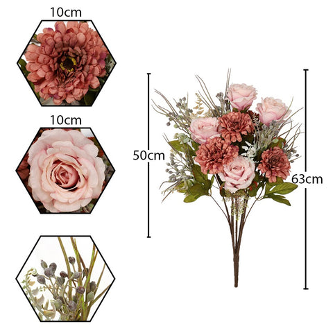 Luxury Silk Artificial Daisy Rose Flowers