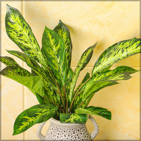 Faux evergreen plant for modern home interiors