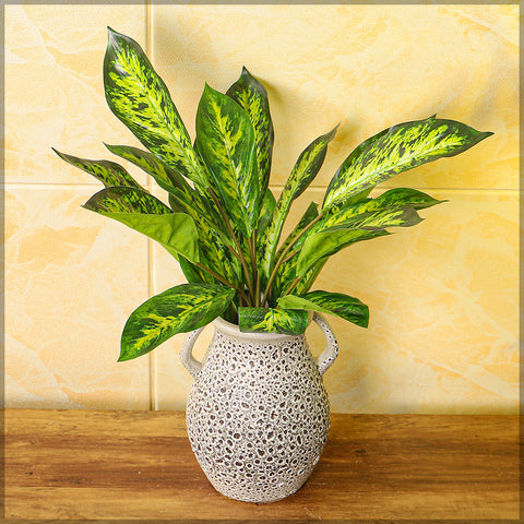 Decorative faux evergreen plant for home styling