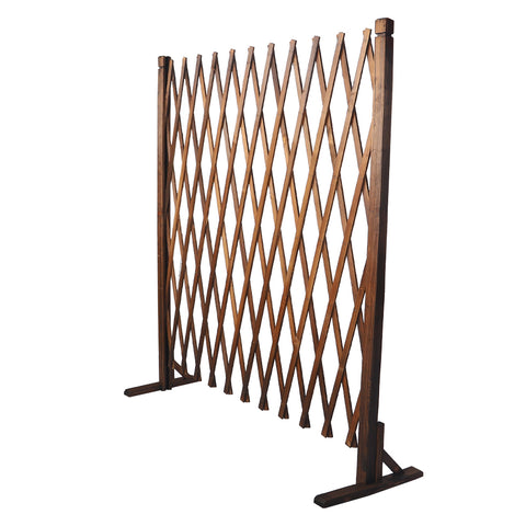 Stylish expanding wooden fence