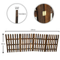 Durable 2 meter high fence for versatile outdoor garden use