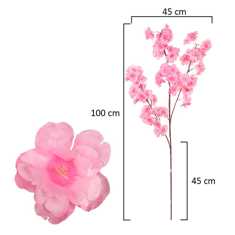 2pcs Fake Cherry Blossom Flower