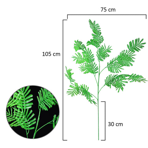 Large artificial fern leaves for home styling