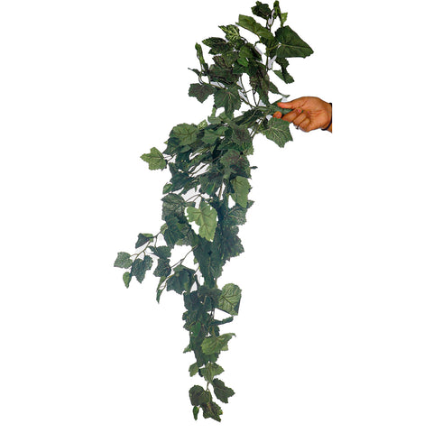 Decorative fake grape leaf bunch