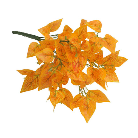 Artificial orange leaves shrub for seasonal decor