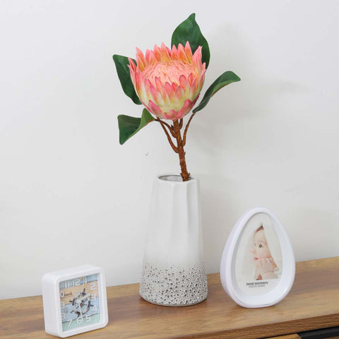 Faux Silk Protea Flowers Plant