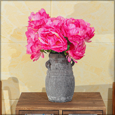 Fake Silk Peony Flower Bunch