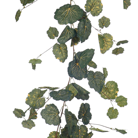 Realistic green artificial vine leaves