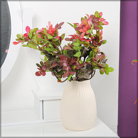 Decorative artificial leaf bunch for vases and planters