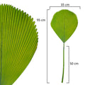 Lifelike artificial palm fronds for indoor plants