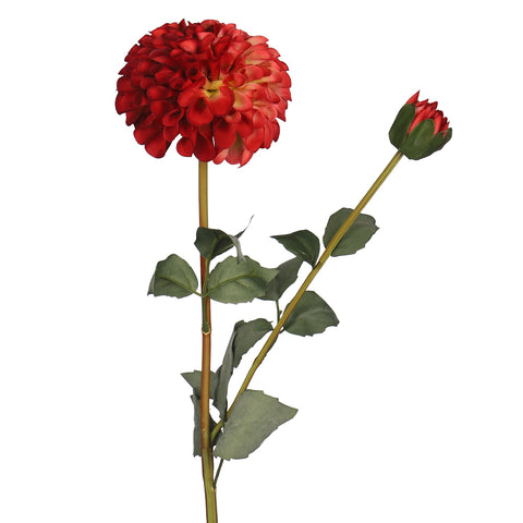 Faux Dahlia Flower Stem