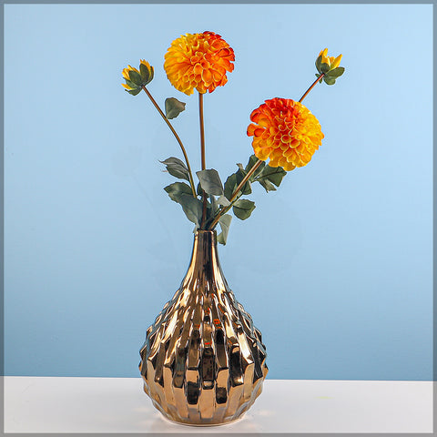 Faux Dahlia Flower Stem