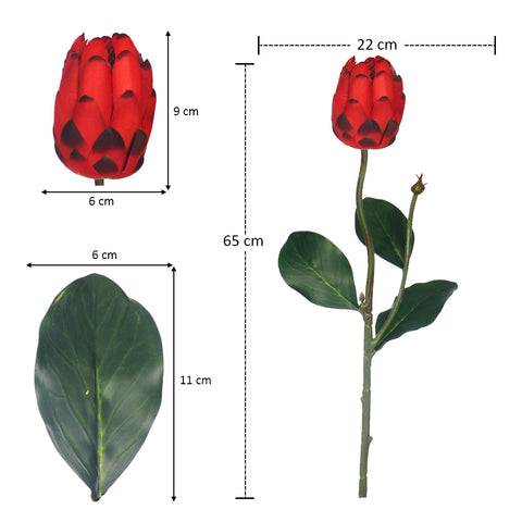 Faux Protea Flower Stem