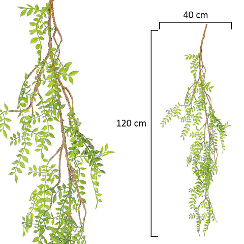 Faux fern vine branch