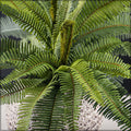 Artificial fern leaves stems for garden displays