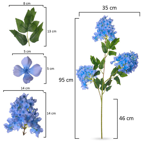 Artificial Long Stem Hydrangea