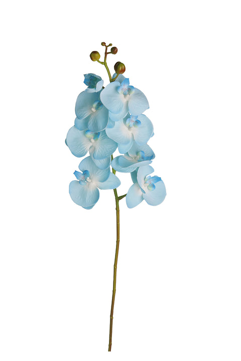 L-BLUE Artificial Silk Orchid Flowers