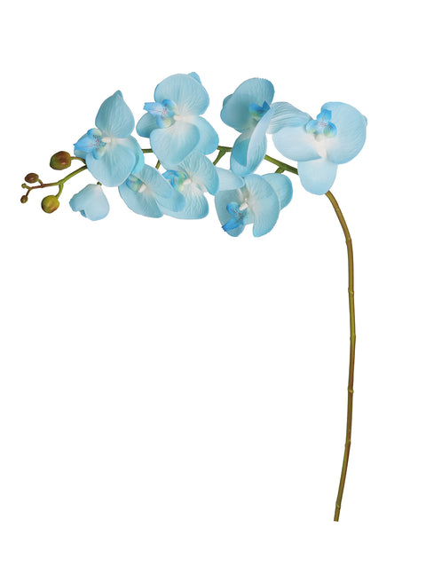 L-BLUE Artificial Silk Orchid Flowers