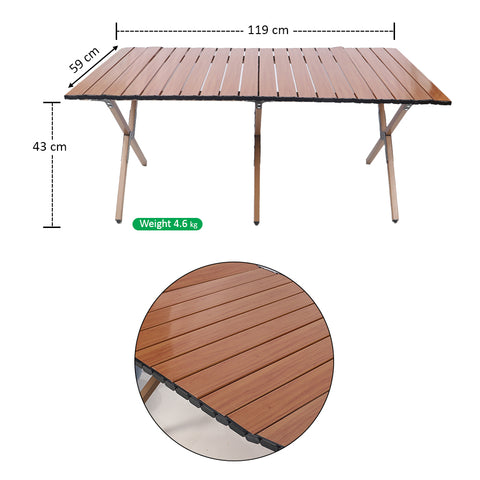 Folding Lightweight Aluminum Camping Table