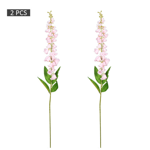 2pcs Artificial Foxglove Single Stem Flowers