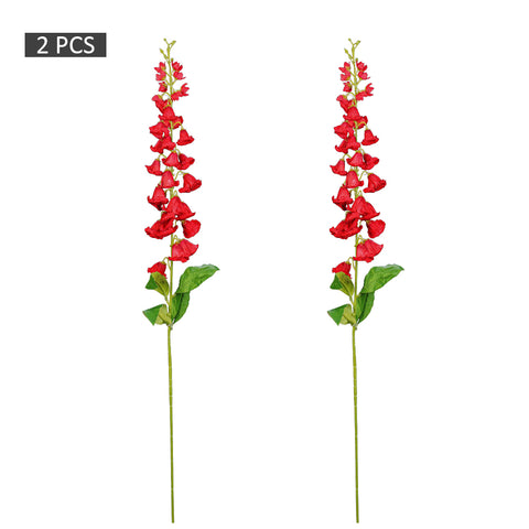 2pcs Artificial Foxglove Single Stem Flowers