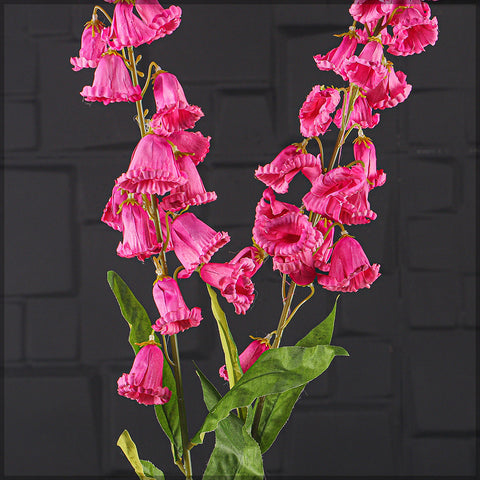 2pcs Artificial Foxglove Single Stem Flowers