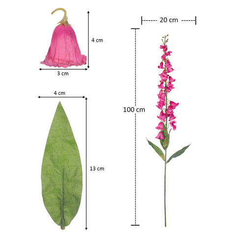 Artificial Foxglove Single Stem Flowers