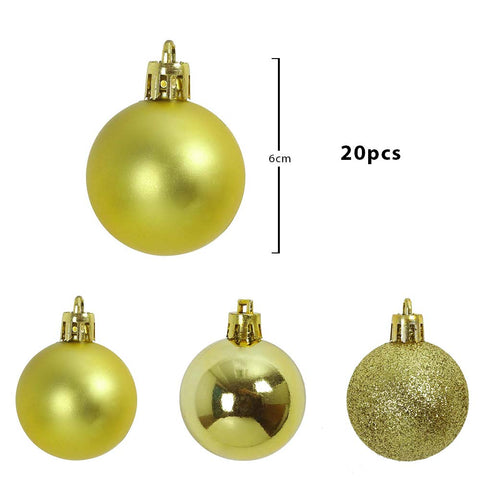 6CM Decorative Hanging Christmas Balls