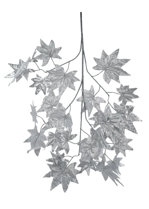 Artificial silver silk Canada leaves