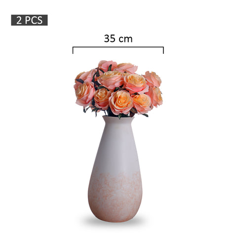 Package Artificial Silk Rose Flowers-FR-105