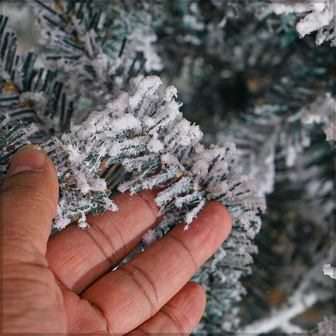 Frosted with Coral Christmas Tree