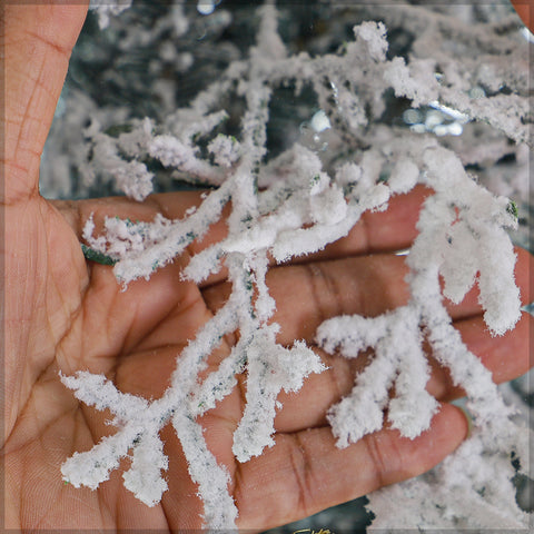 Frosted with Coral Christmas Tree