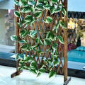 Realistic artificial white ivy string leaves for minimalist decor