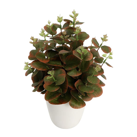 Artificial Potted Eucalyptus Leaf O-Green