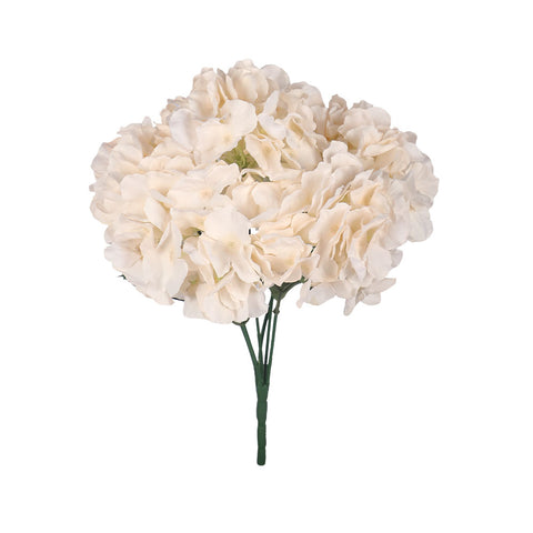 6 Head Silk Artificial Hydrangea Flowers