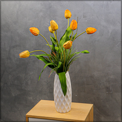 Two Color Mix Tulip Flowers