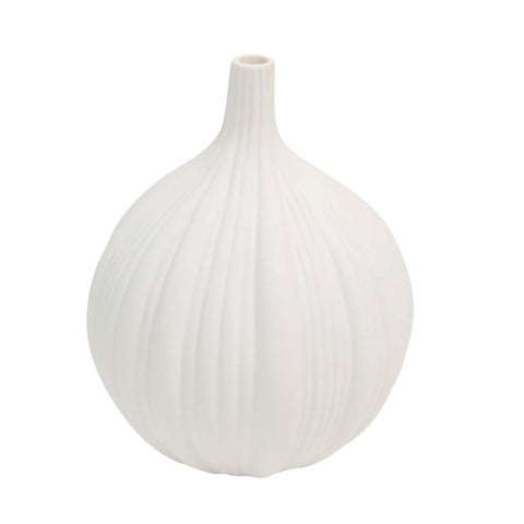 Elephant garlic shaped ceramic vase