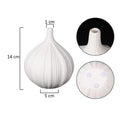 Elegant garlic shaped ceramic vase for modern interiors